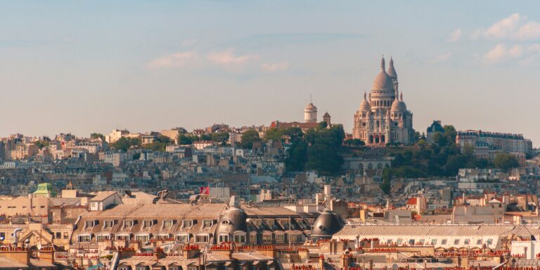 Sacre Coeur seen from Montmartre