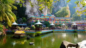 Batu caves on culture school trip in Singapore and Malaysia