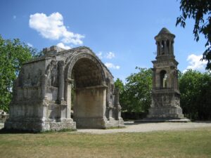 Glanum mausoleum on Classics School Trip to France