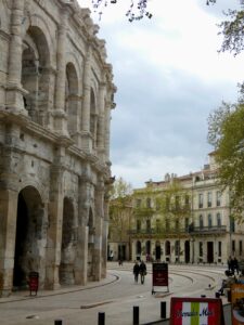 Nimes arena on Classics School Trip to France
