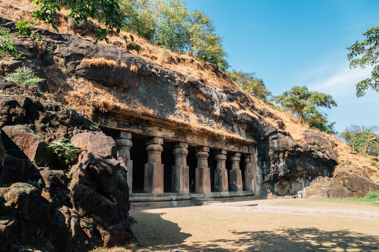 Elephanta Caves in Mumbai, India